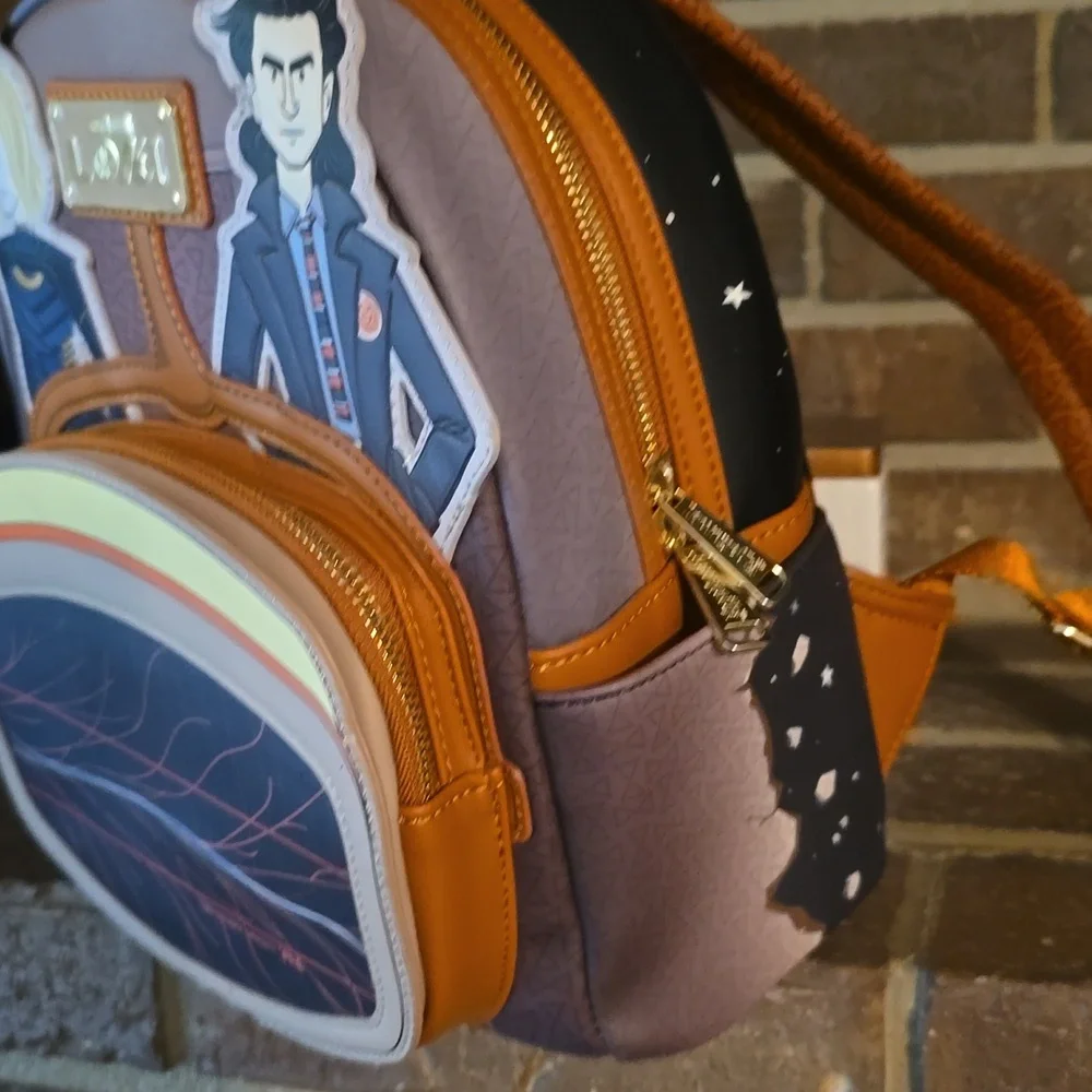 Loungefly Marvel Loki TVA Multiverse Lenticular‎ Mini Backpack